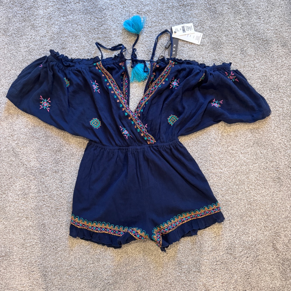 NWOT Embroidered Romper/Playsuit, S